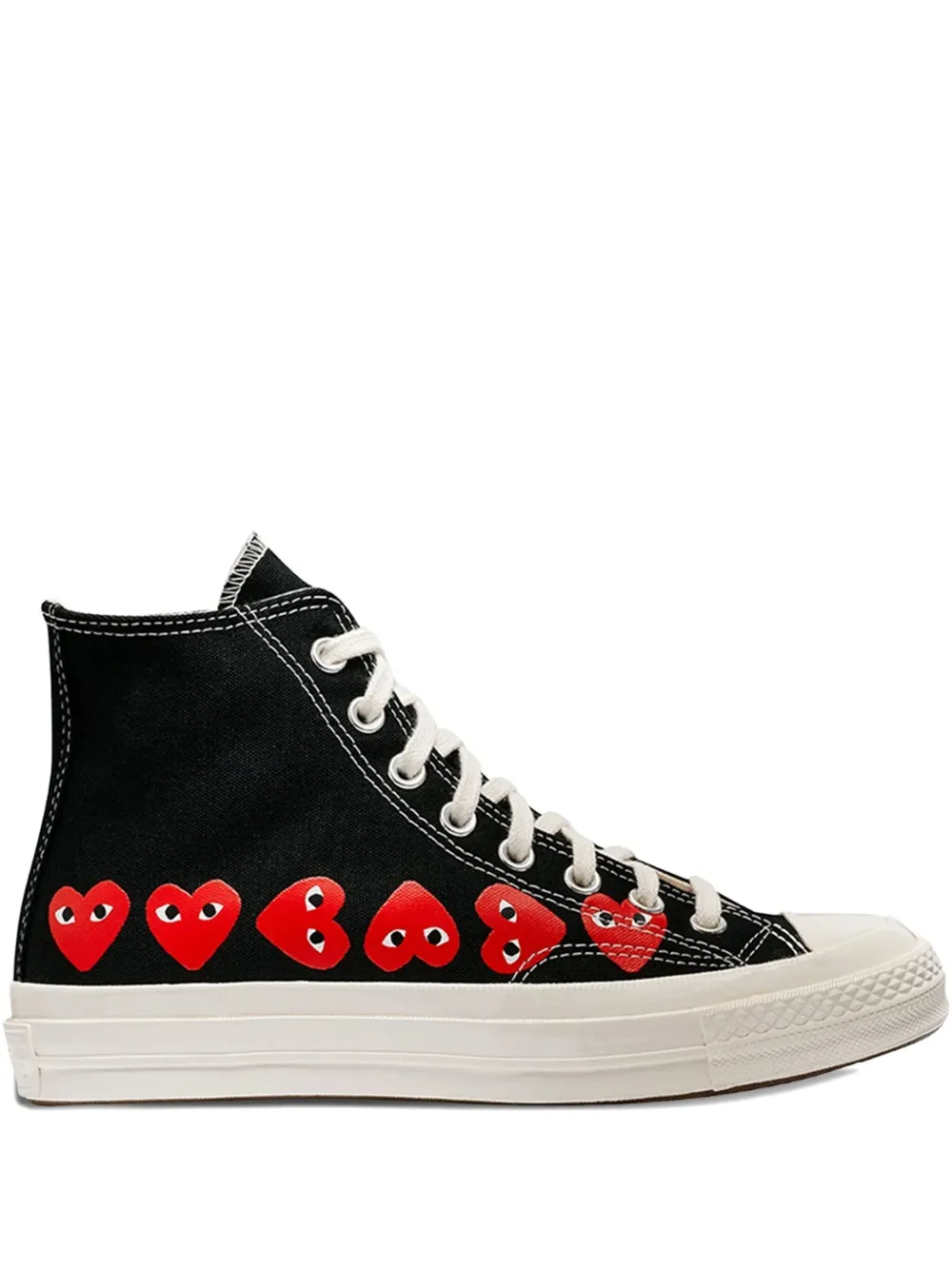 Comme Des Garçons Play x Converse Chuck Taylor 70 Multi Heart sneakers – Zwart (AZK127051)