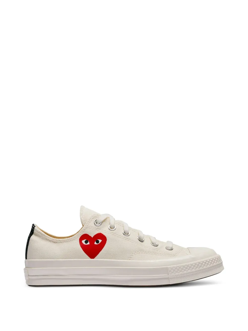 Comme Des Garçons x Converse Chuck 70 sneakers met hart-patroon – Beige (AZK128001)