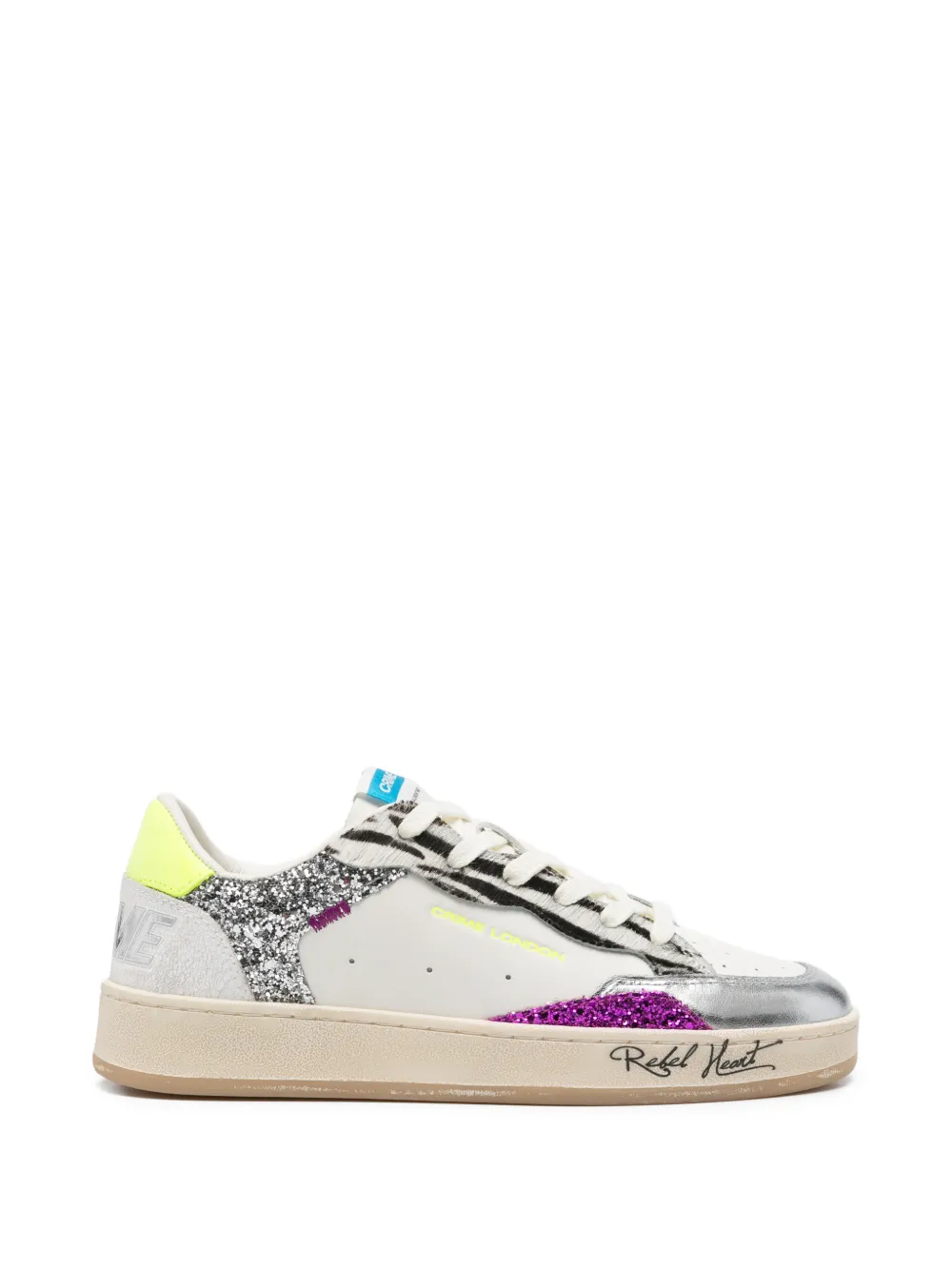 Crime London Chelsea sneakers verfraaid met glitters – Wit (29206PP8)