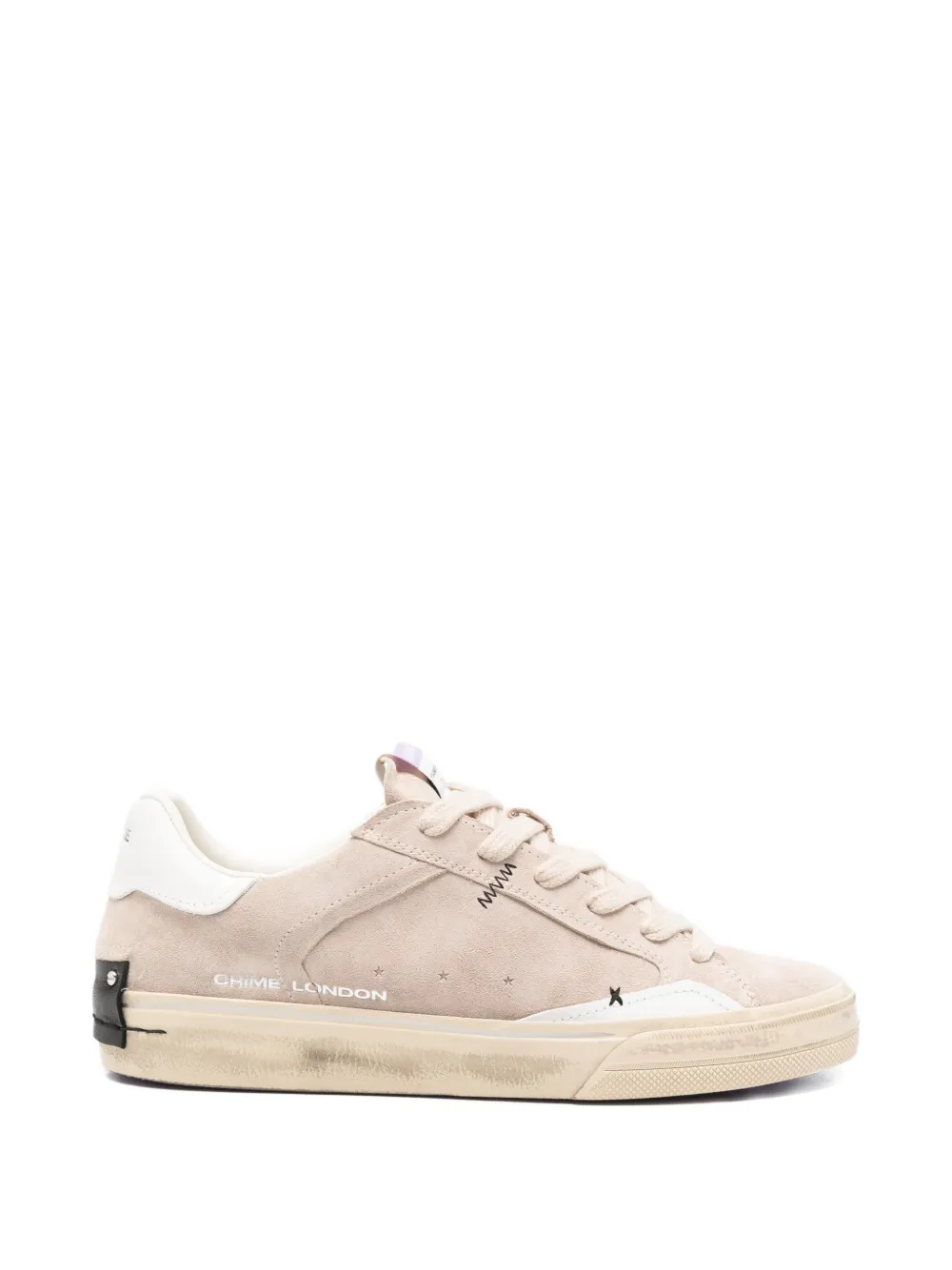 Crime London Sneakers aus Leder – Nude (29075PP8B)