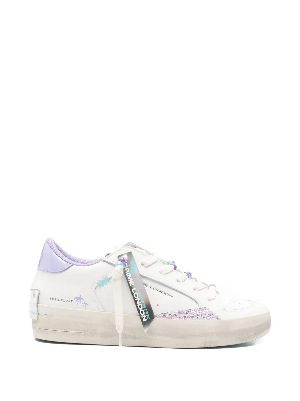 Crime London Sneakers verfraaid met glitters – Wit (29152PP8)