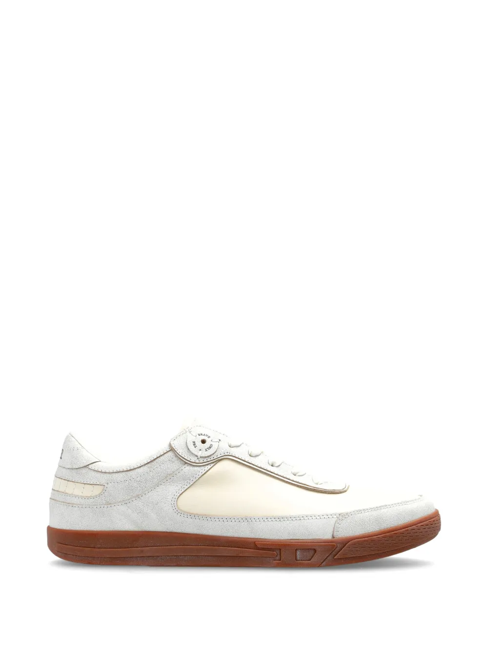 Diesel S-D-COFFEE leather sneakers – Beige (Y03903P7733)