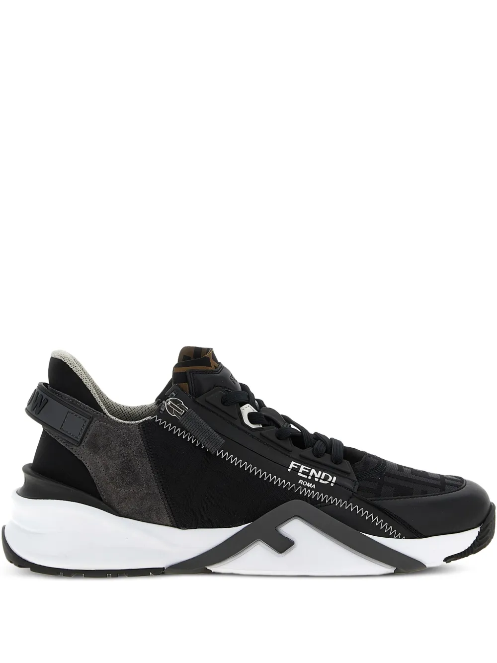FENDI Flow sneakers met FF-jacquard – Zwart (7E1392AY9W)
