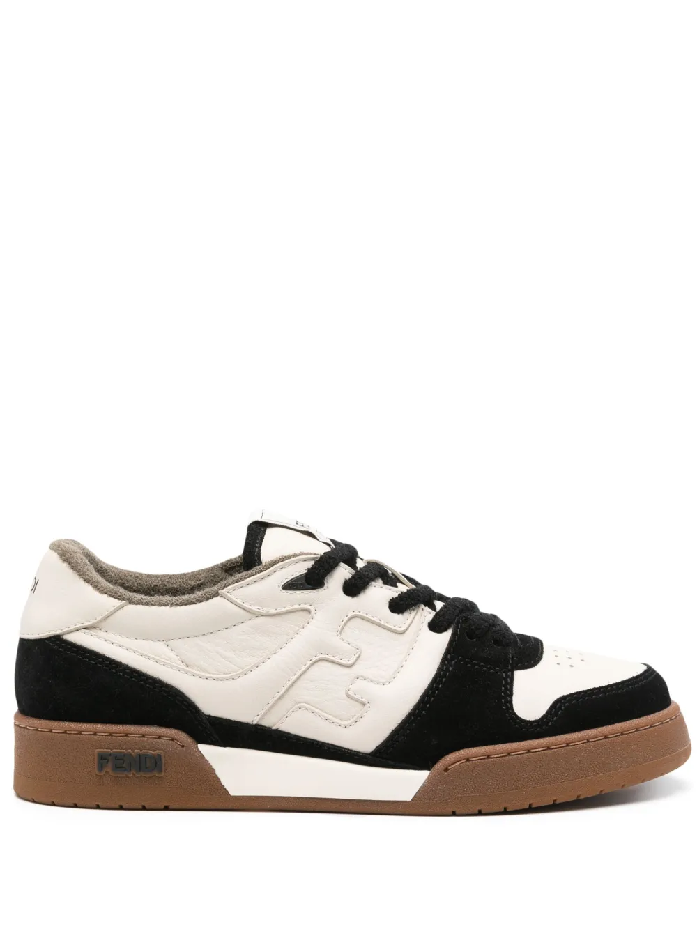 FENDI Match Sneakers aus Leder – Schwarz (8E8252AHH2)