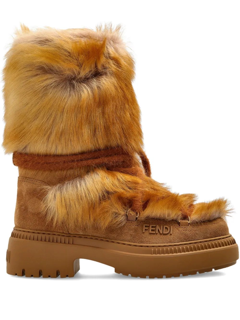 FENDI Sneakers aus Leder – Braun (8T8591AYA1)