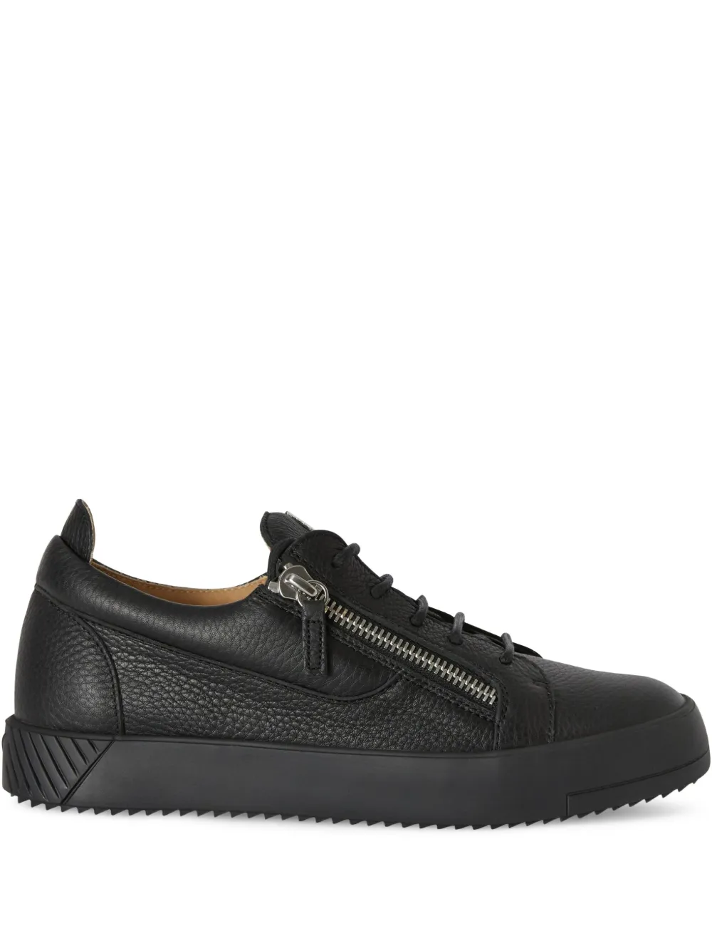 Giuseppe Zanotti Frankie Sneakers mit doppeltem Reißverschluss – Schwarz (RU90104H03)