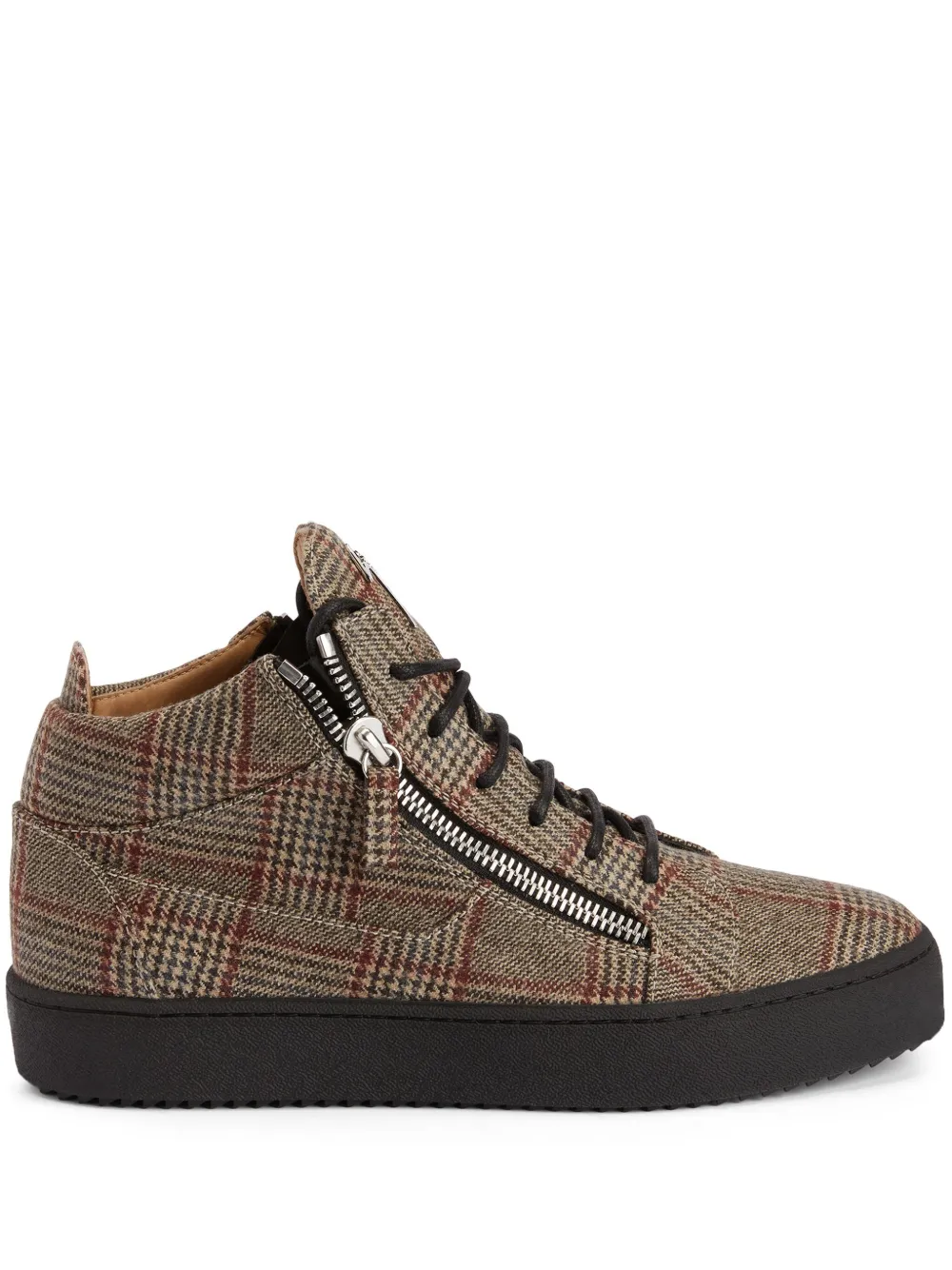 Giuseppe Zanotti Kriss Sneakers mit Karomuster – Nude (RU30051001)