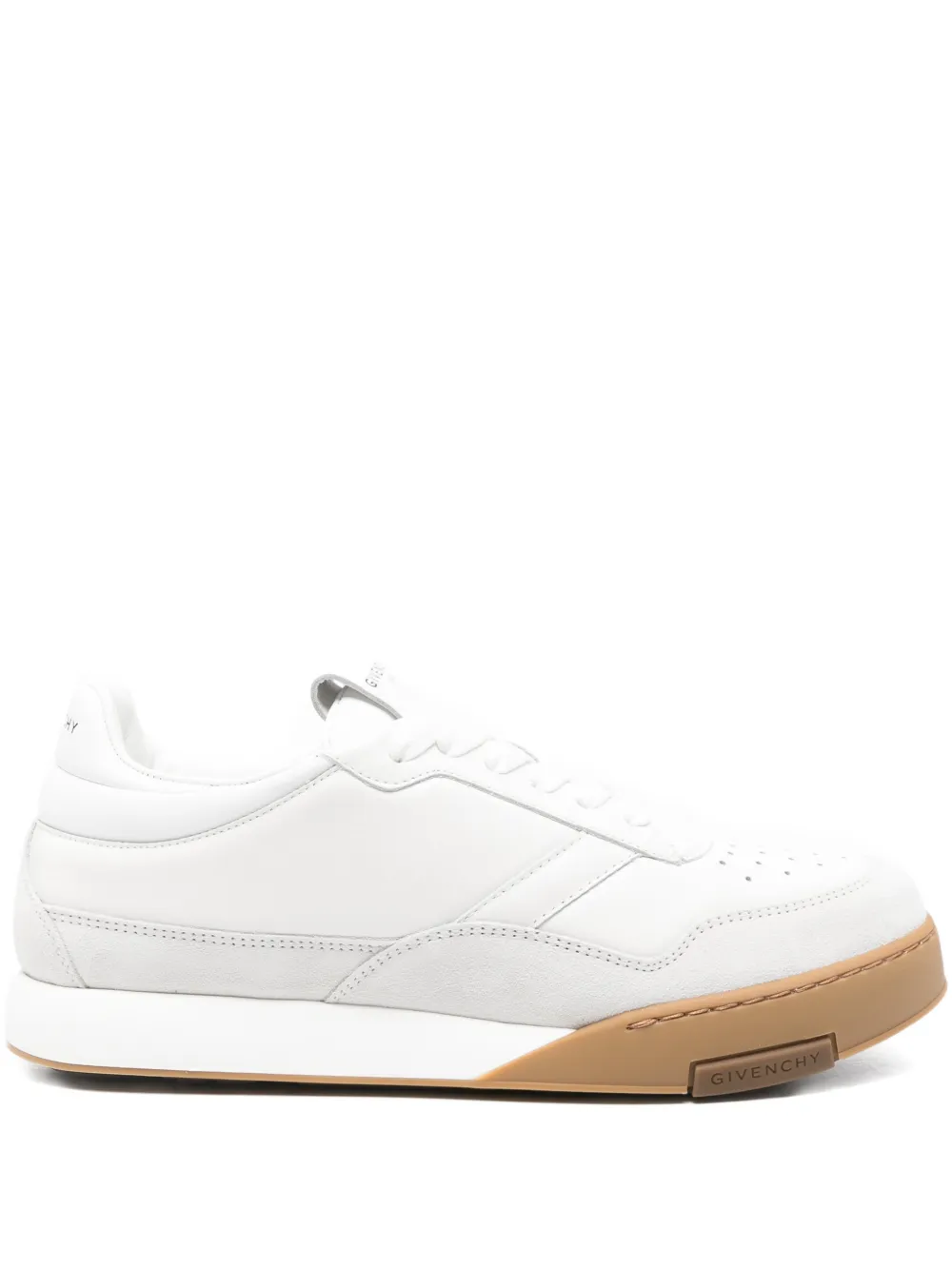 Givenchy Sneakers met vlakken en geperforeerde details – Wit (BH00B5H1X2)