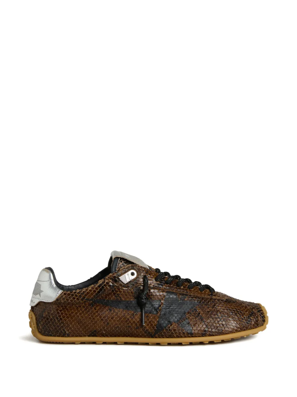 Golden Goose Marathon Speed leren sneakers met print – Bruin (GWF00892F007837)