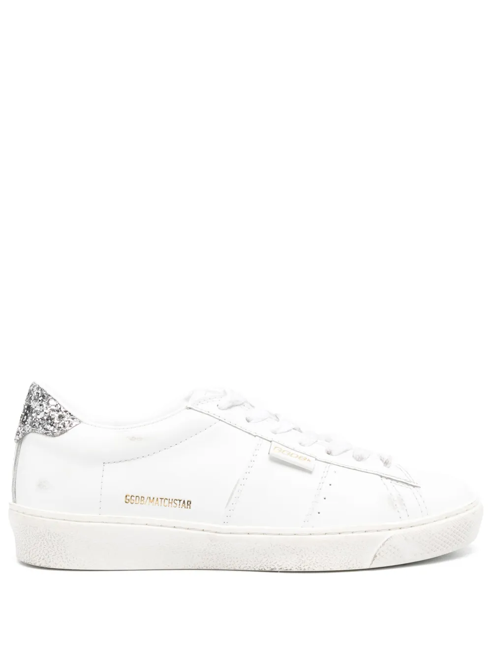 Golden Goose Match Star Sneakers im Glitter-Look – Weiß (GWF00796F006378)