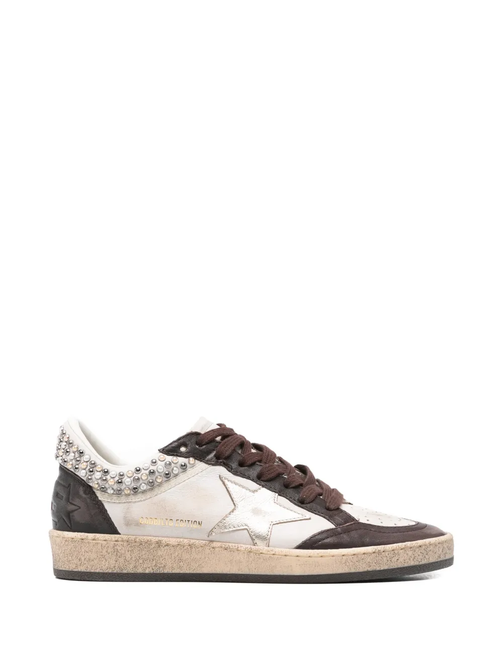 Golden Goose Sneakers verfraaid met ster – Bruin (GWF00832F008147)