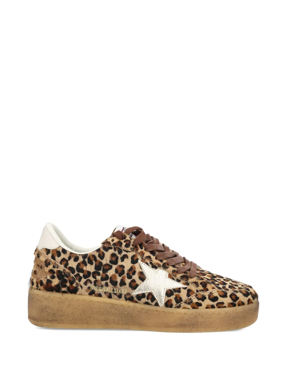 Golden Goose Star leren sneakers met luipaardprint – Bruin (GWF00804F008010)