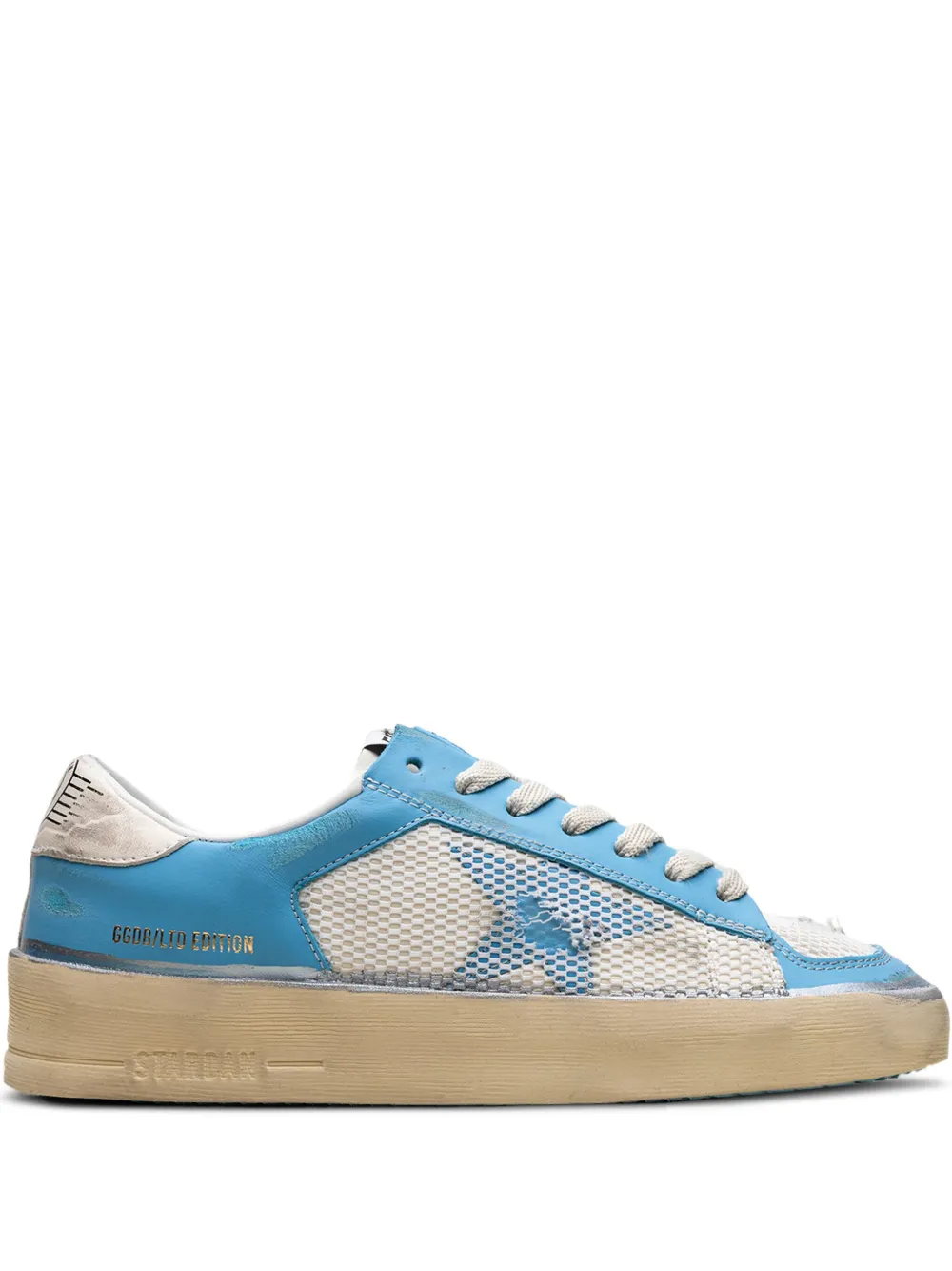 Golden Goose Stardan sneakers met mesh afwerking – Blauw (GWF00370F004374)