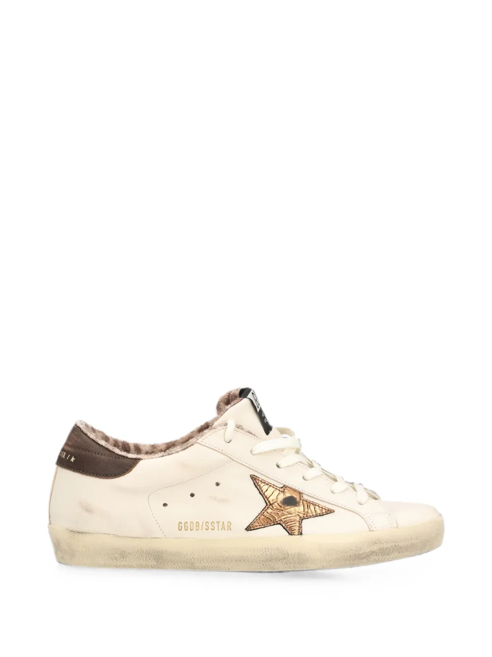 Golden Goose Super-Star distressed sneakers – Beige (GWF01002F008692)