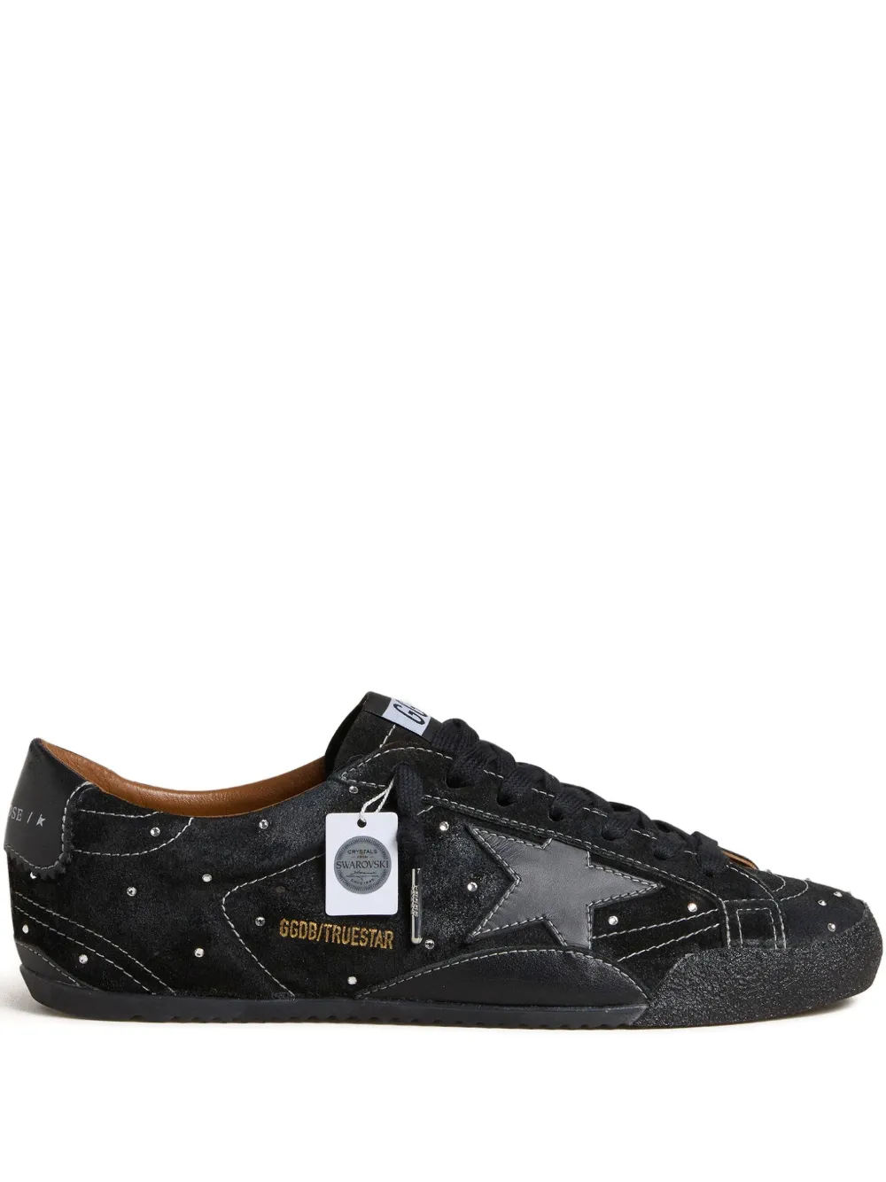 Golden Goose True-Star Sneakers mit Kristallen – Schwarz (GWF00922F007982)