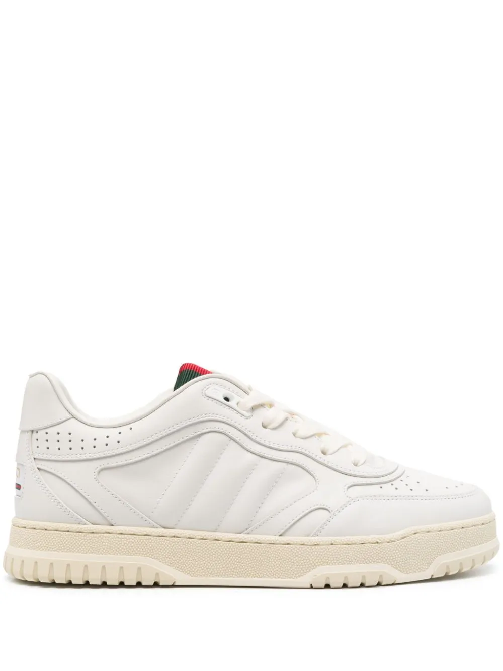 Gucci Re-Web leren sneakers – Wit (786186AADJ9)