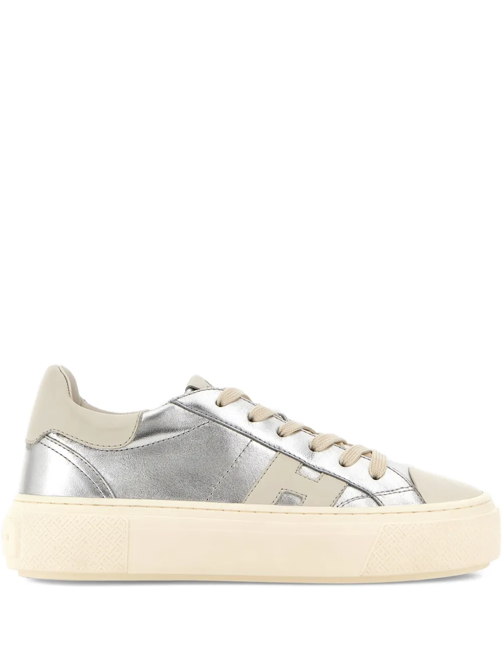 Hogan H705 sneakers met plateauzool – Zilver (HXW7050GB00V1P)