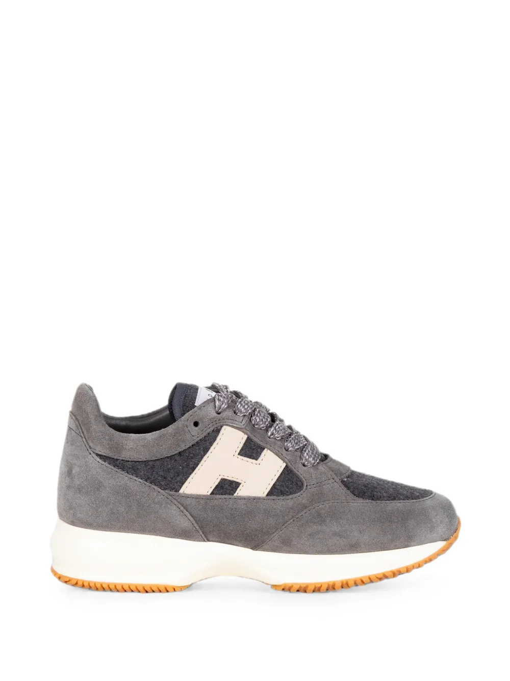 Hogan logo-patch panelled sneakers – Grijs (HXW7130GC80VJ6)