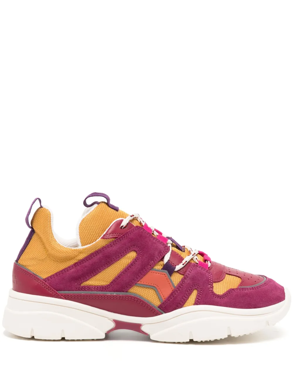 ISABEL MARANT Kindsay sneakers met vlakken – Paars (BK0016FAA1E24S)
