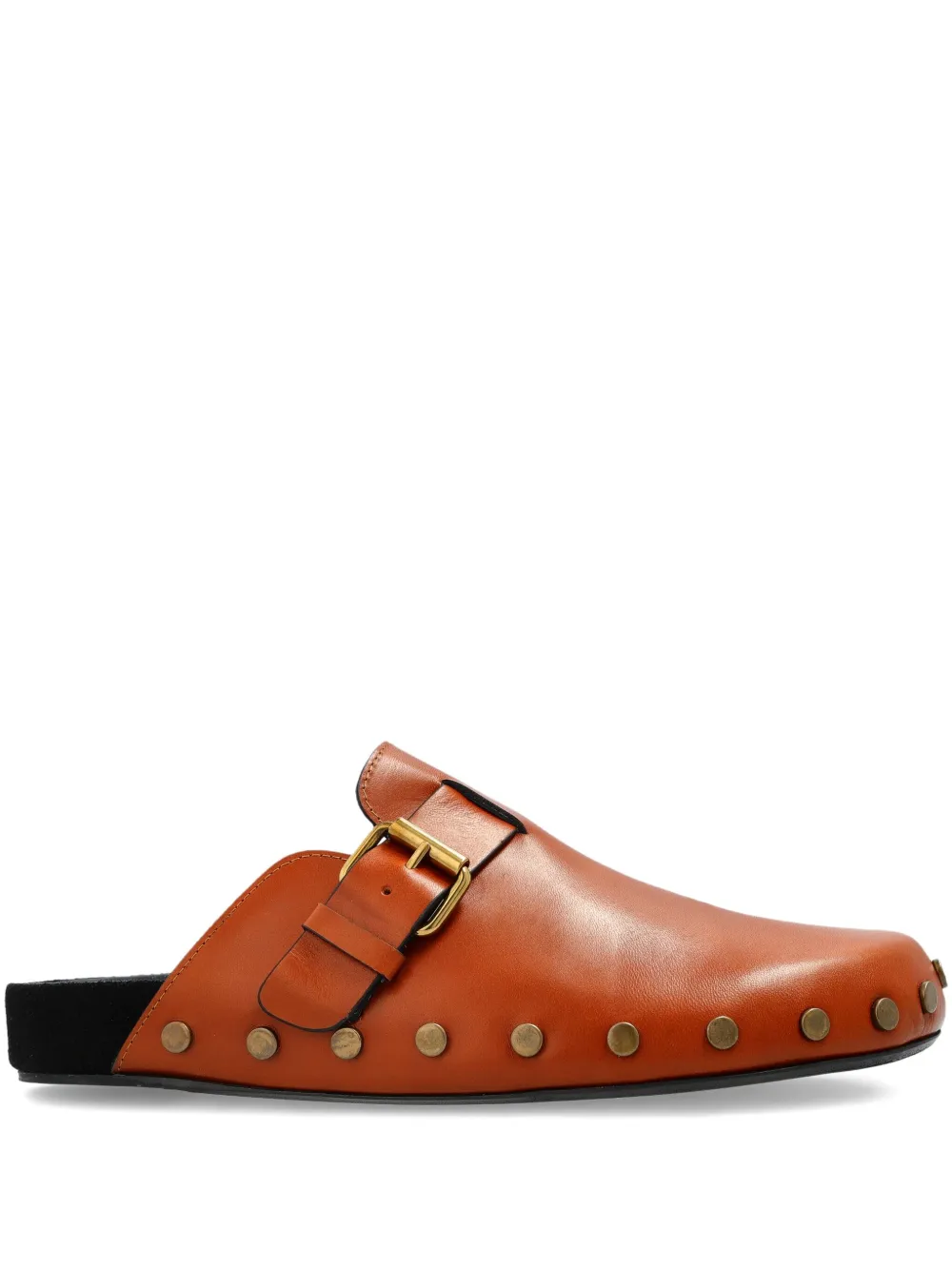 ISABEL MARANT Klompen met gespsluiting en studs – Bruin (ML0005FAC3A25S)