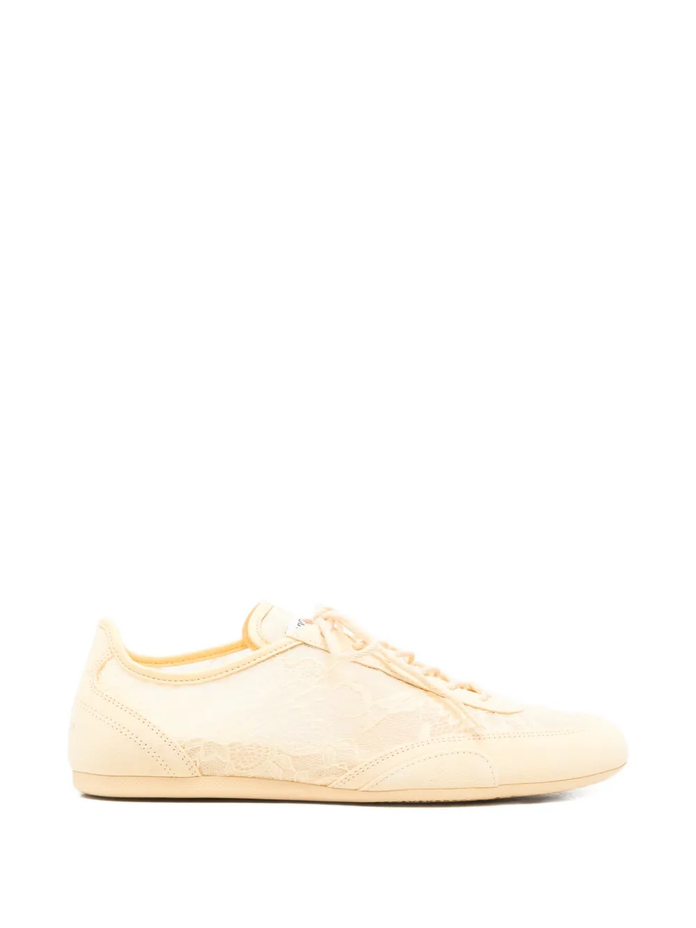 Jimmy Choo Sunny F sneakers met overslag van kant – Geel (J000182017)