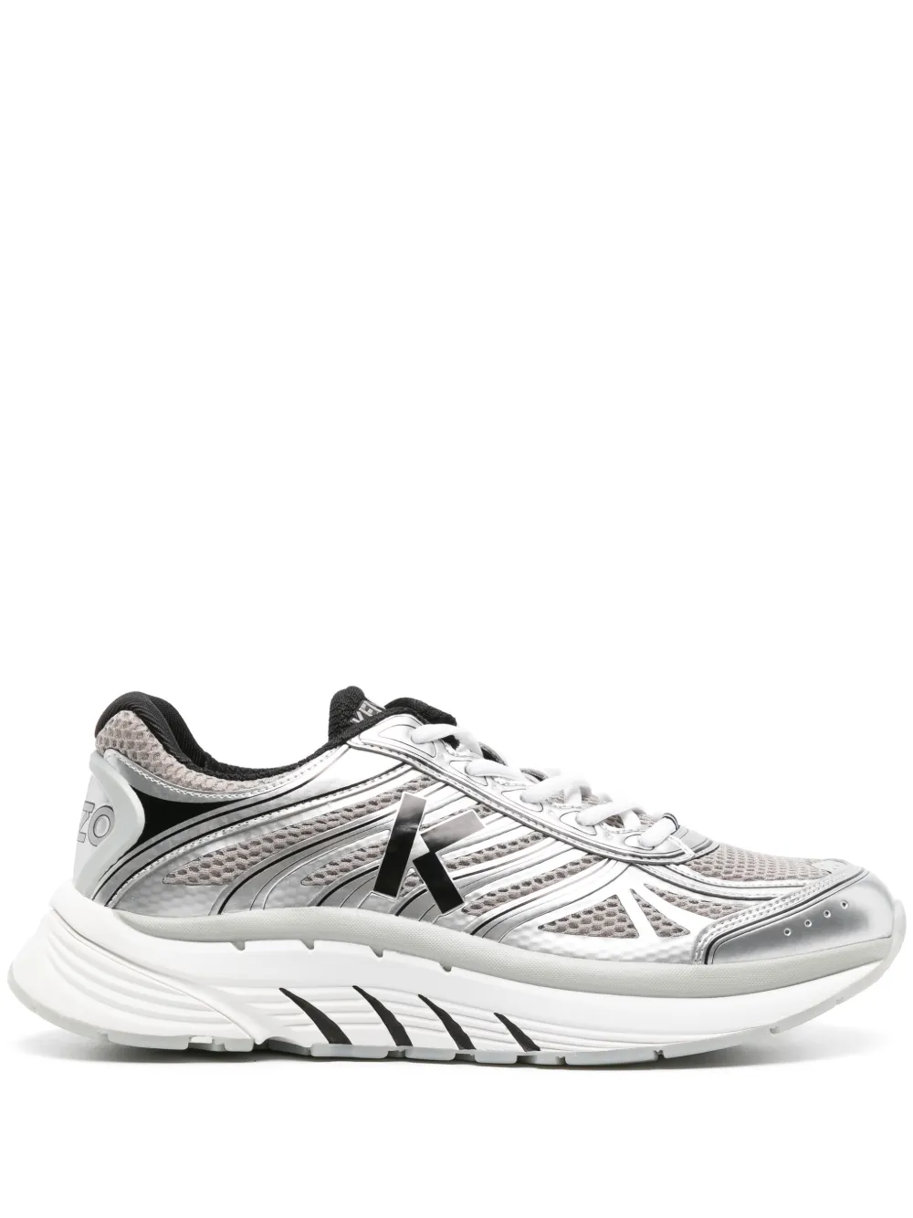 Kenzo Pace Mesh-Sneakers im Metallic-Look – Grau (FE55SN070F64)