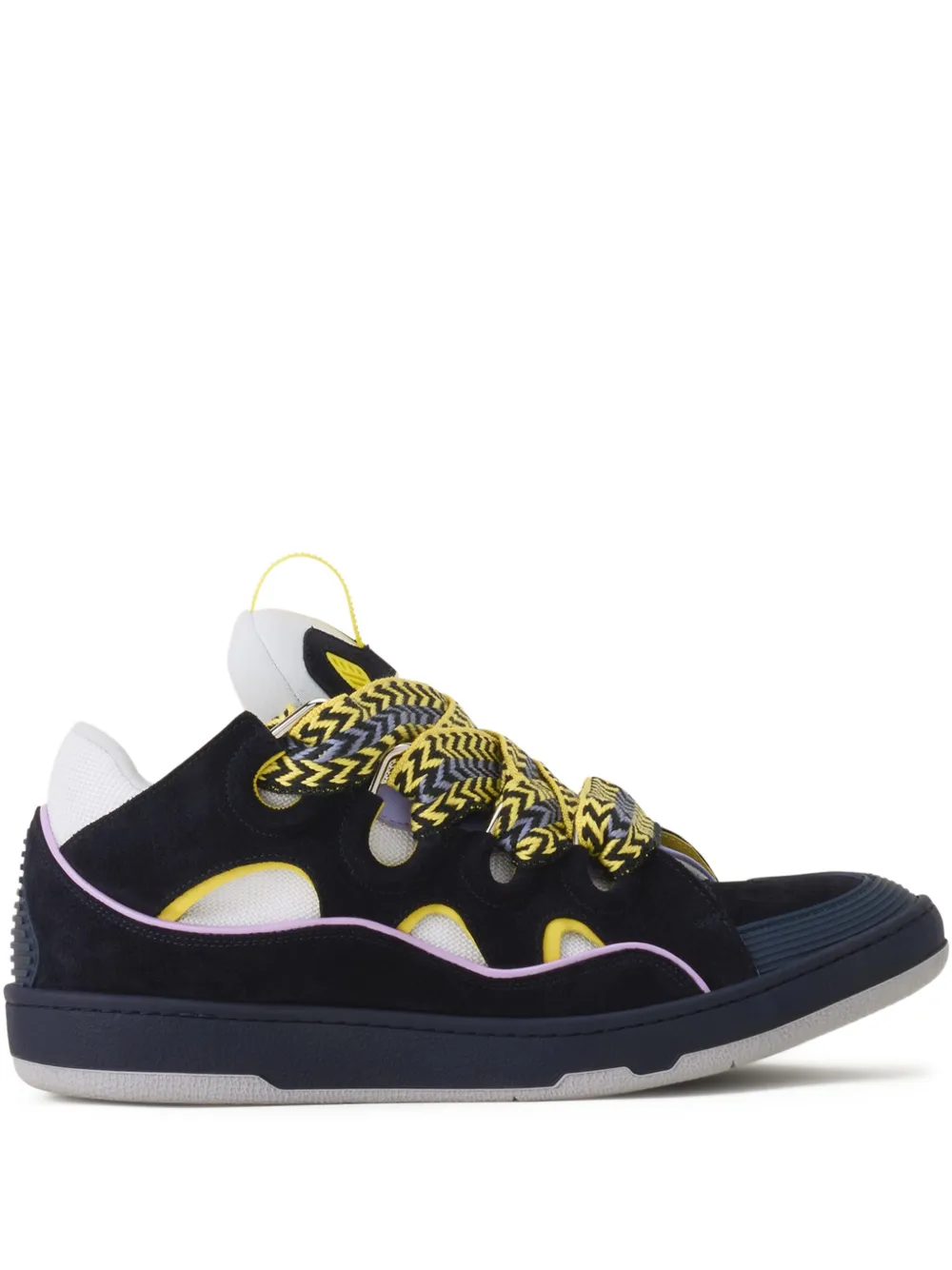 Lanvin Curb gevlochten sneakers – Blauw (SKDK12BICO2972)