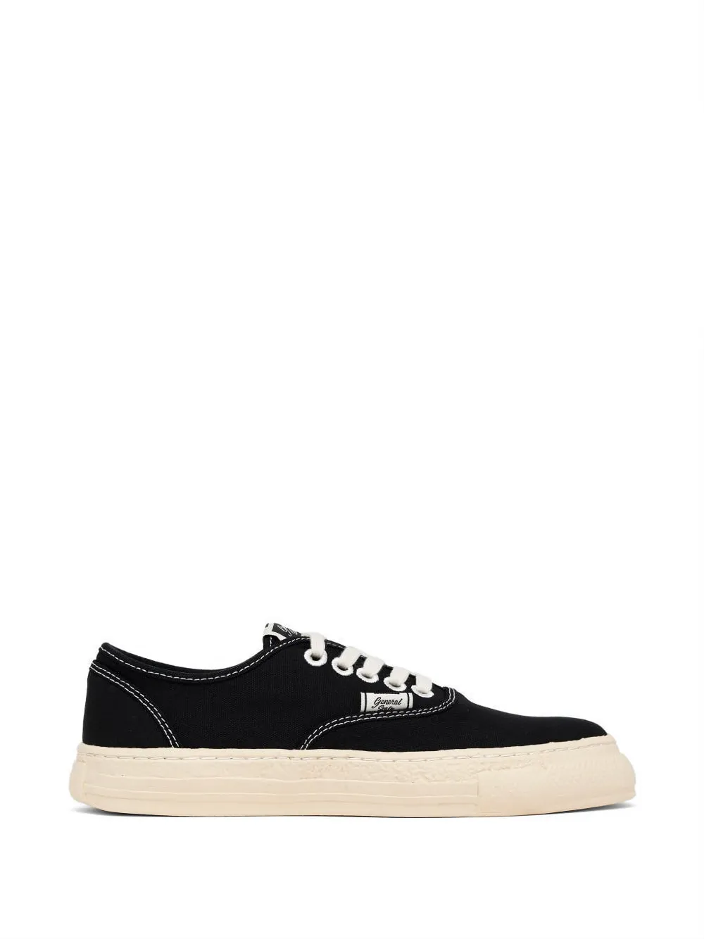 Maison MIHARA YASUHIRO Past Sole Sneakers mit Ziernaht – Schwarz (S16FW702)