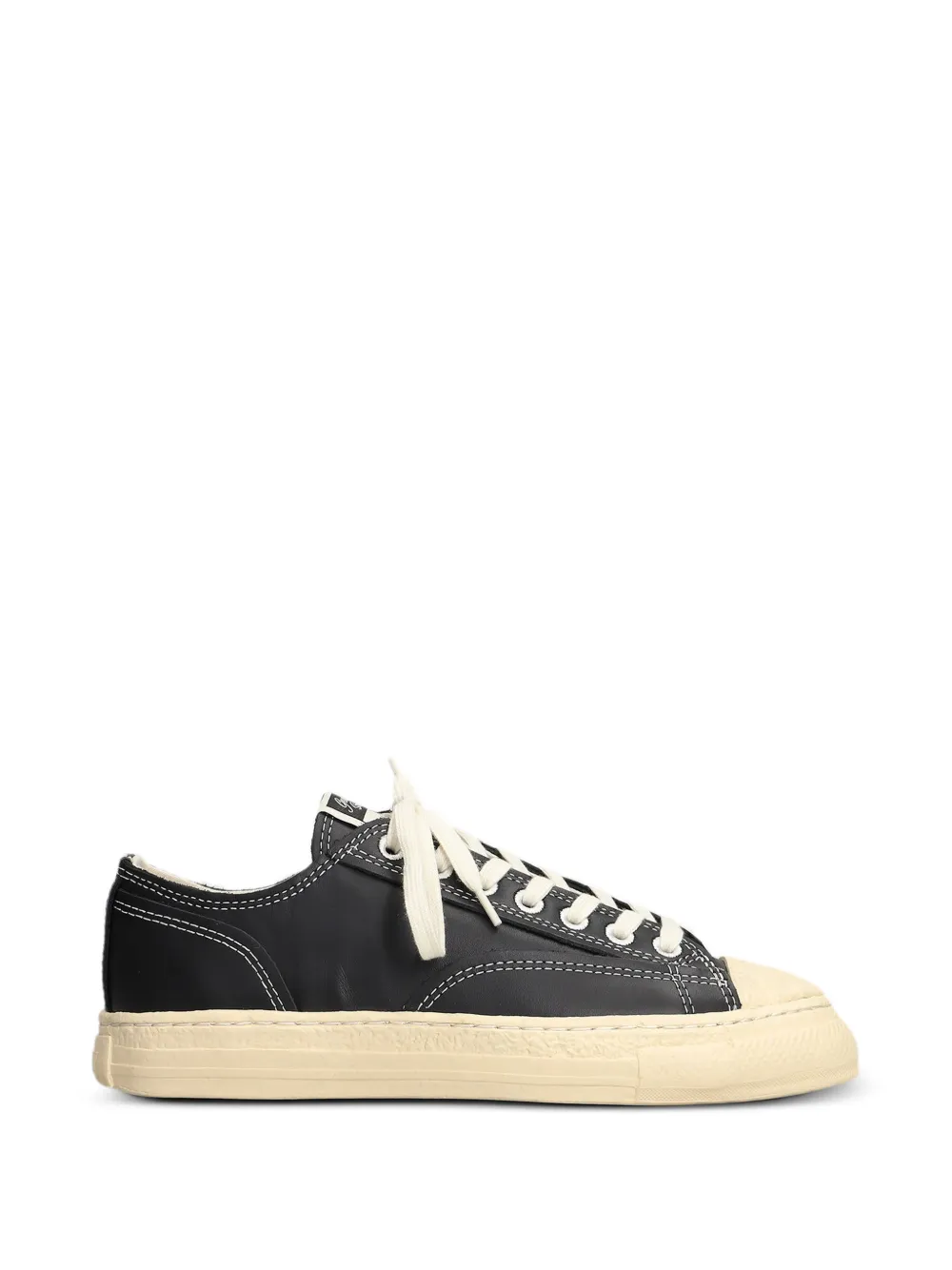 Maison MIHARA YASUHIRO Roy leren sneakers met contrasterend stiksel – Zwart (S16FW703)