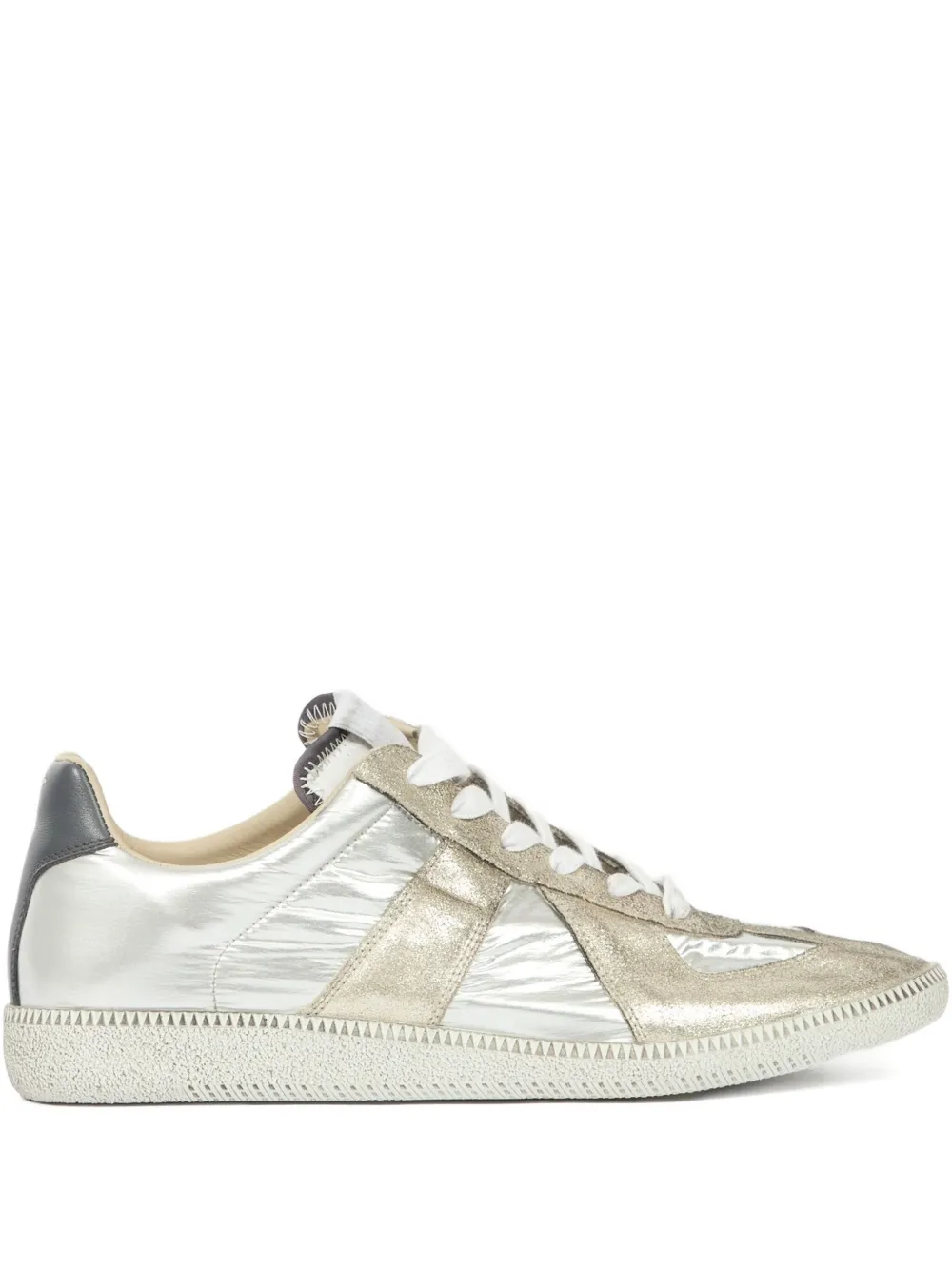 Maison Margiela Replica Sneakers aus Metallic-Leder – Weiß (S97WS0083P7451)