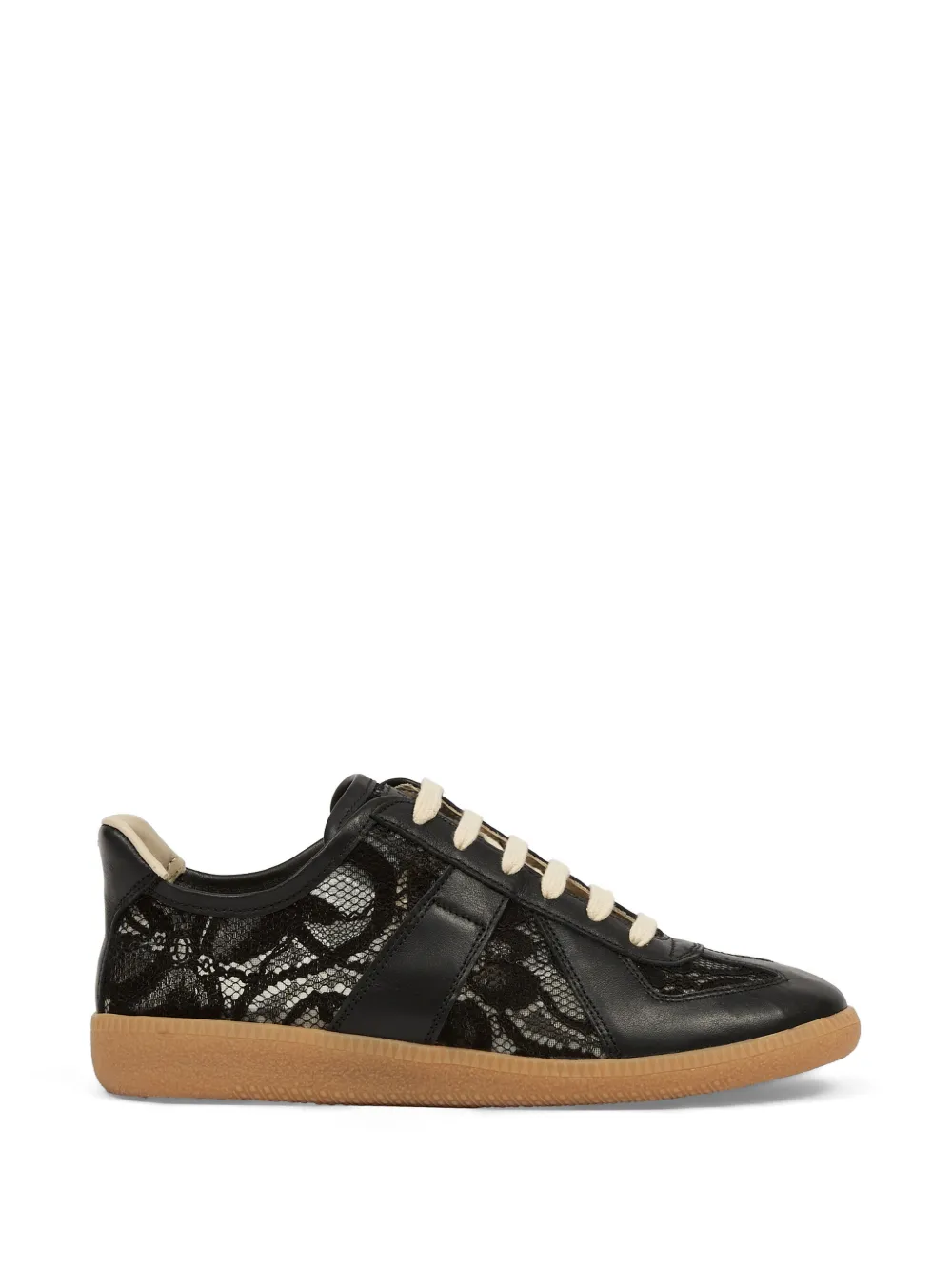 Maison Margiela Replica Sneakers mit Spitzeneinsatz – Schwarz (S58WS0303P7791)