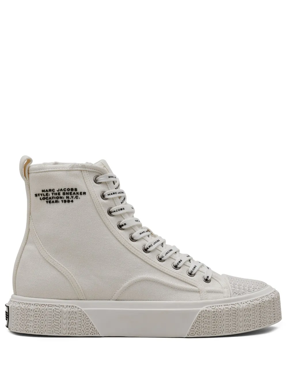 Marc Jacobs High-Top-Sneakers aus Canvas – Weiß (2S4FSN023F02100)