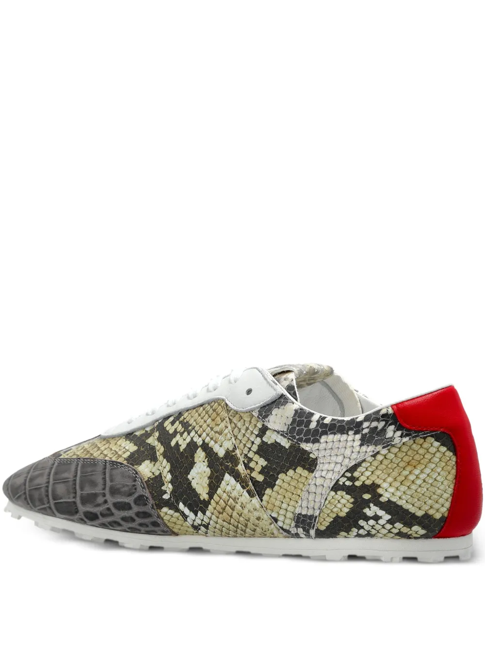 Marni Sneakers met krokodillen-reliëf – Grijs (SNZW020400P9099)