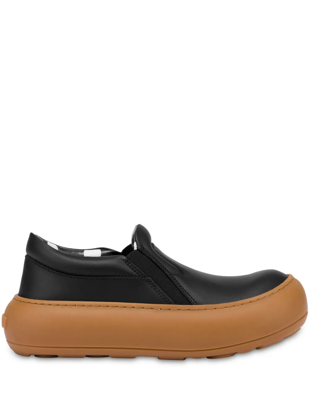 Moschino Sneakers aus Leder – Schwarz (MB15125G0MGA0)