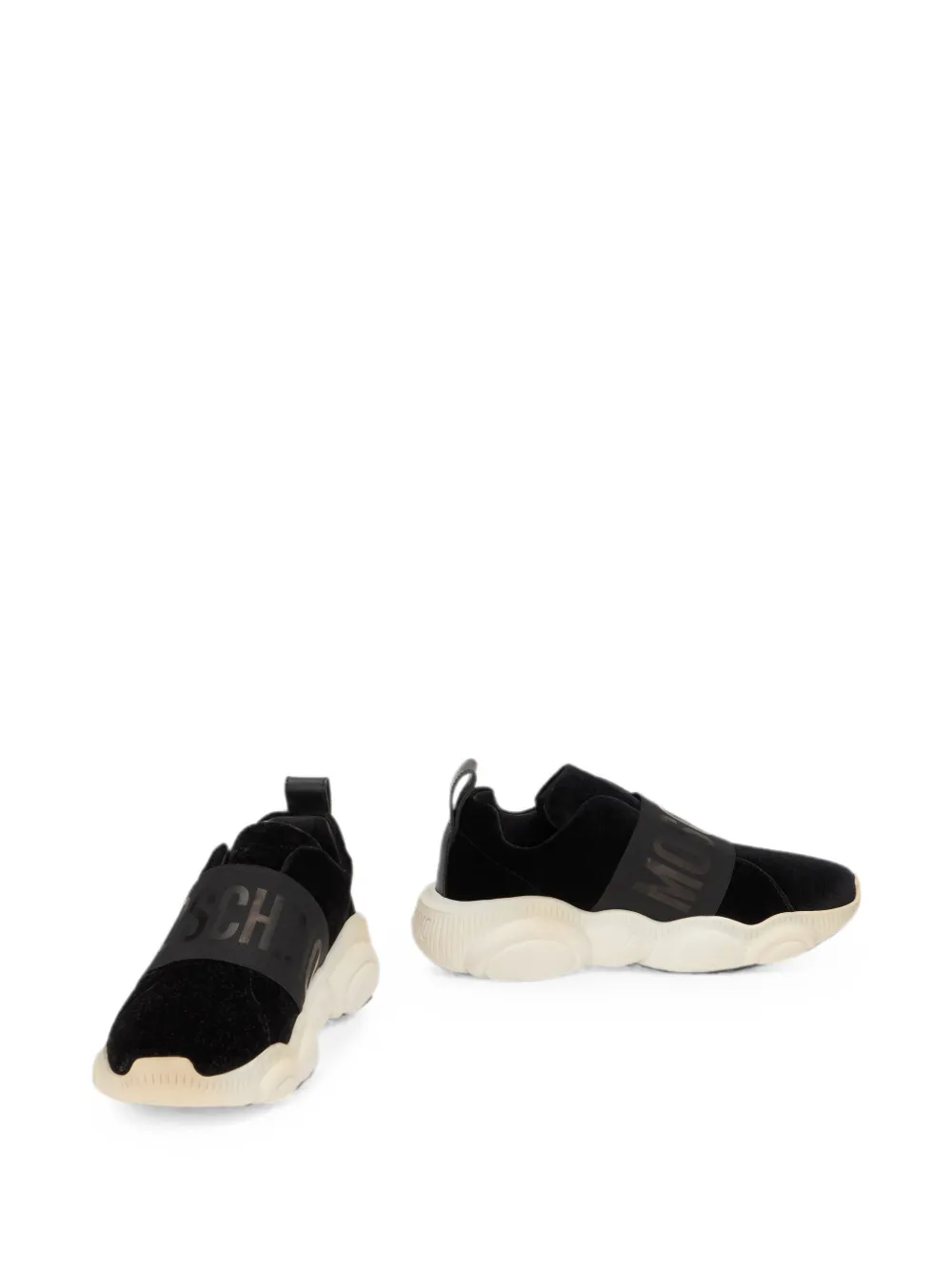 Moschino Teddy Sneakers aus Samt – Schwarz (5073G1BMU)