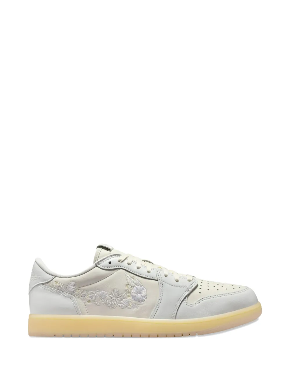 Nike Air Jordan 1 Low OG sneakers met geborduurde bloemen – Wit (IF4391)