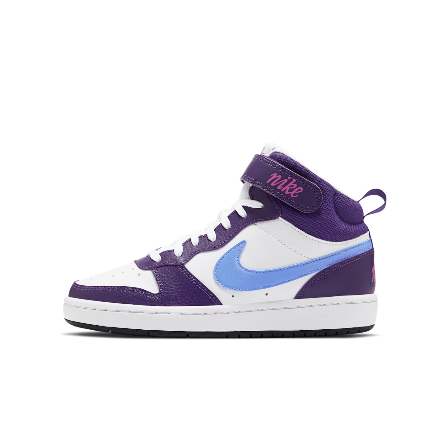 Nike Court Borough Mid 2 White Eggplant Royal Pulse (CD7782-106)
