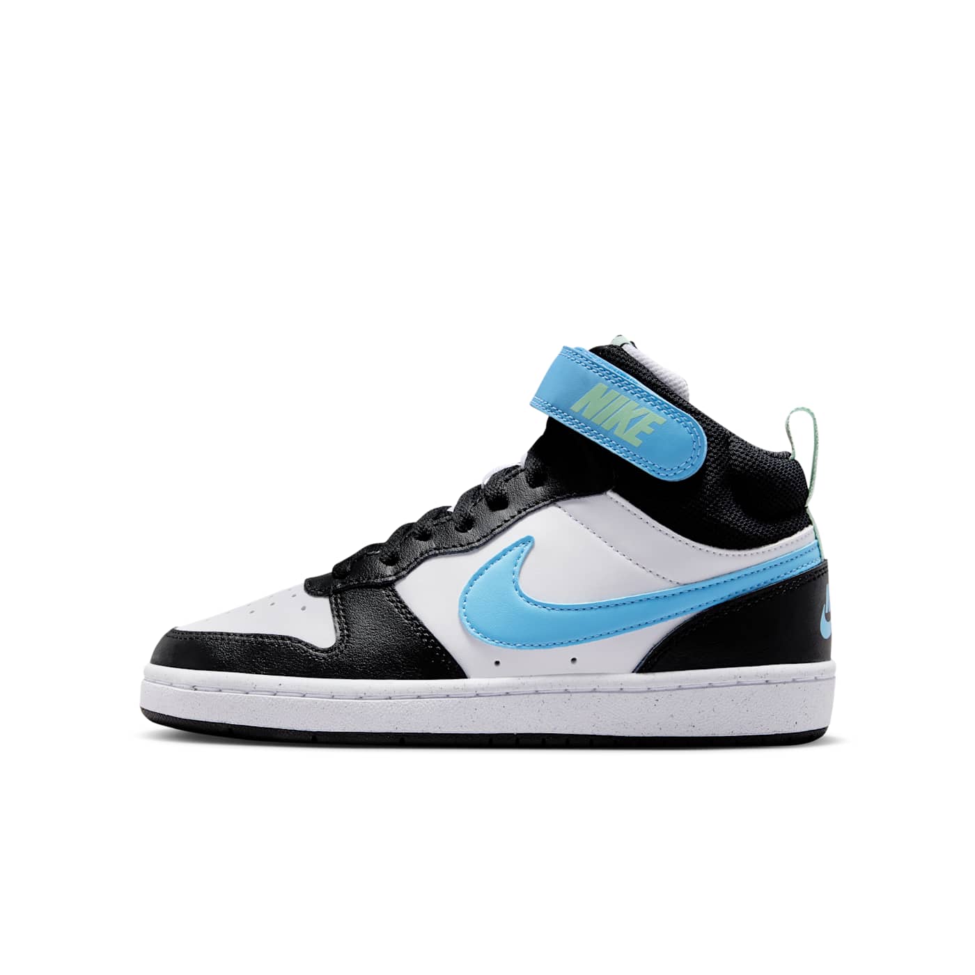 Nike Sneakers Court Borough Mid 2 – Wit/blauw/zwart Kids (CD7782-136)