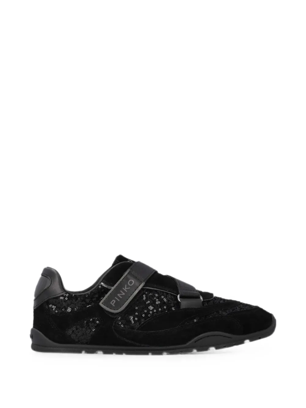 PINKO Sneakers mit Klettverschluss und Pailletten – Braun (SS0213P169)