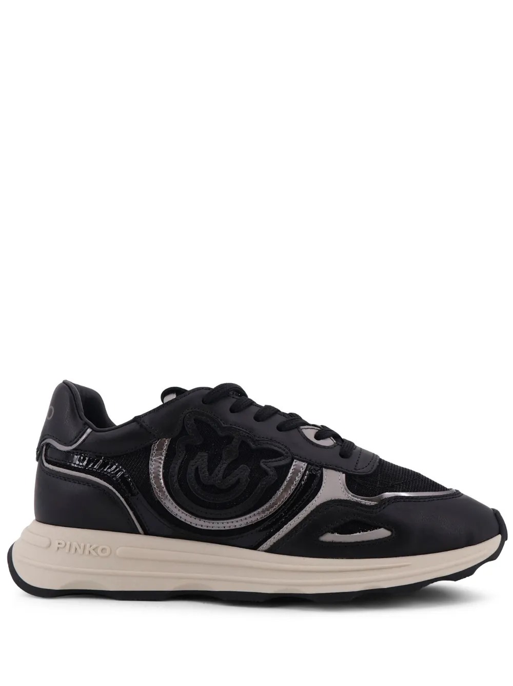PINKO Sneakers mit Logo-Applikation – Schwarz (SS0173P027)