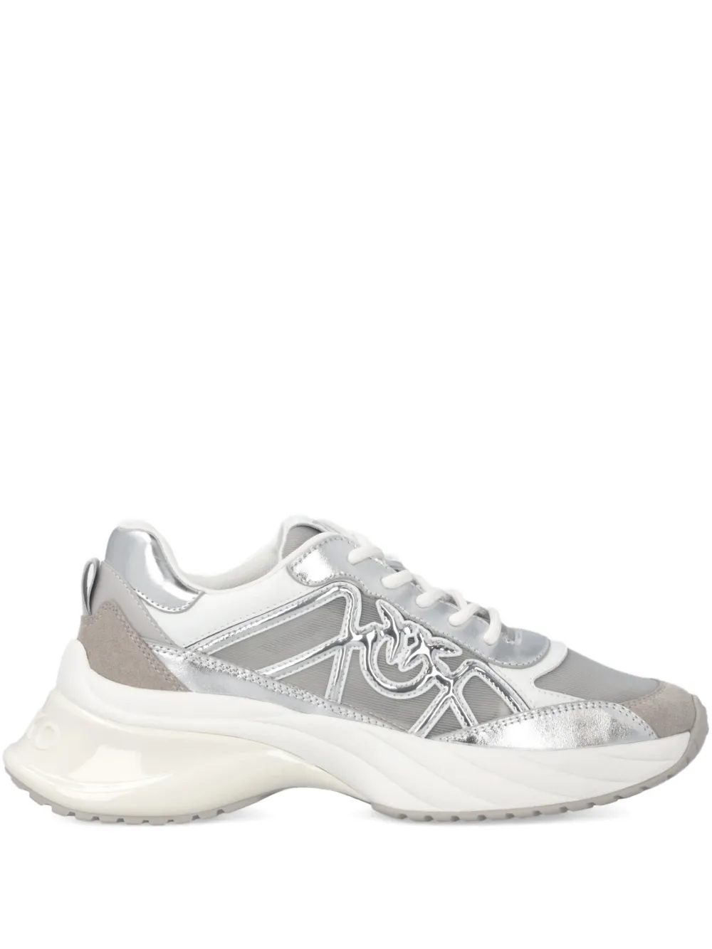 PINKO Sneakers mit Logo-Detail – Silber (SS0135P141)