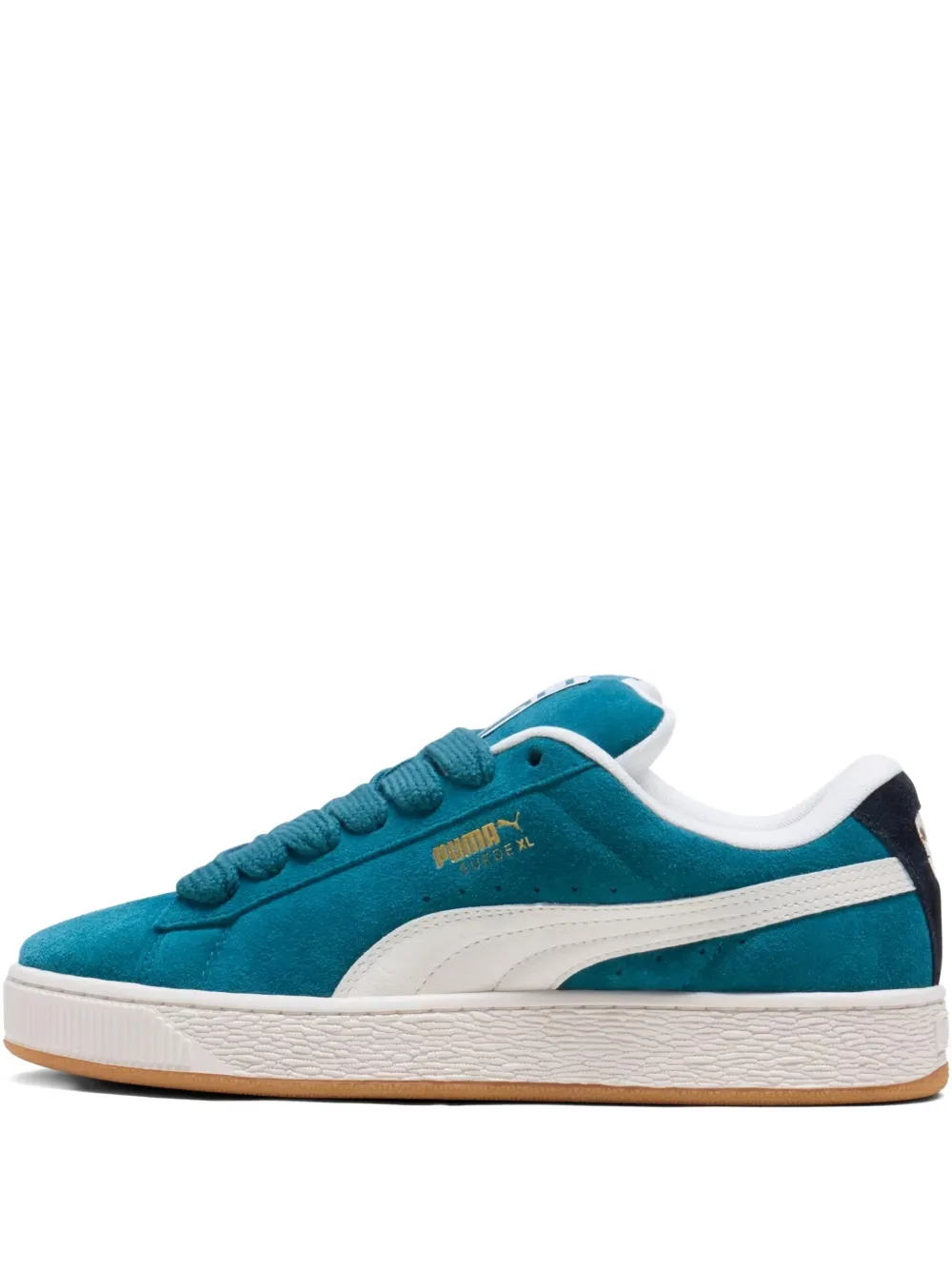 PUMA XL Cold Green/Frosted Ivory/Black suède sneakers – Blauw (400530)