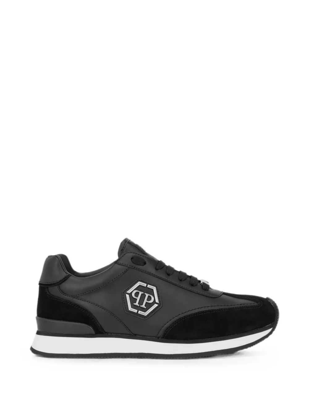 Philipp Plein Runner Hexagon Patch sneakers – Zwart (UAFSUSC1074PLE005N)