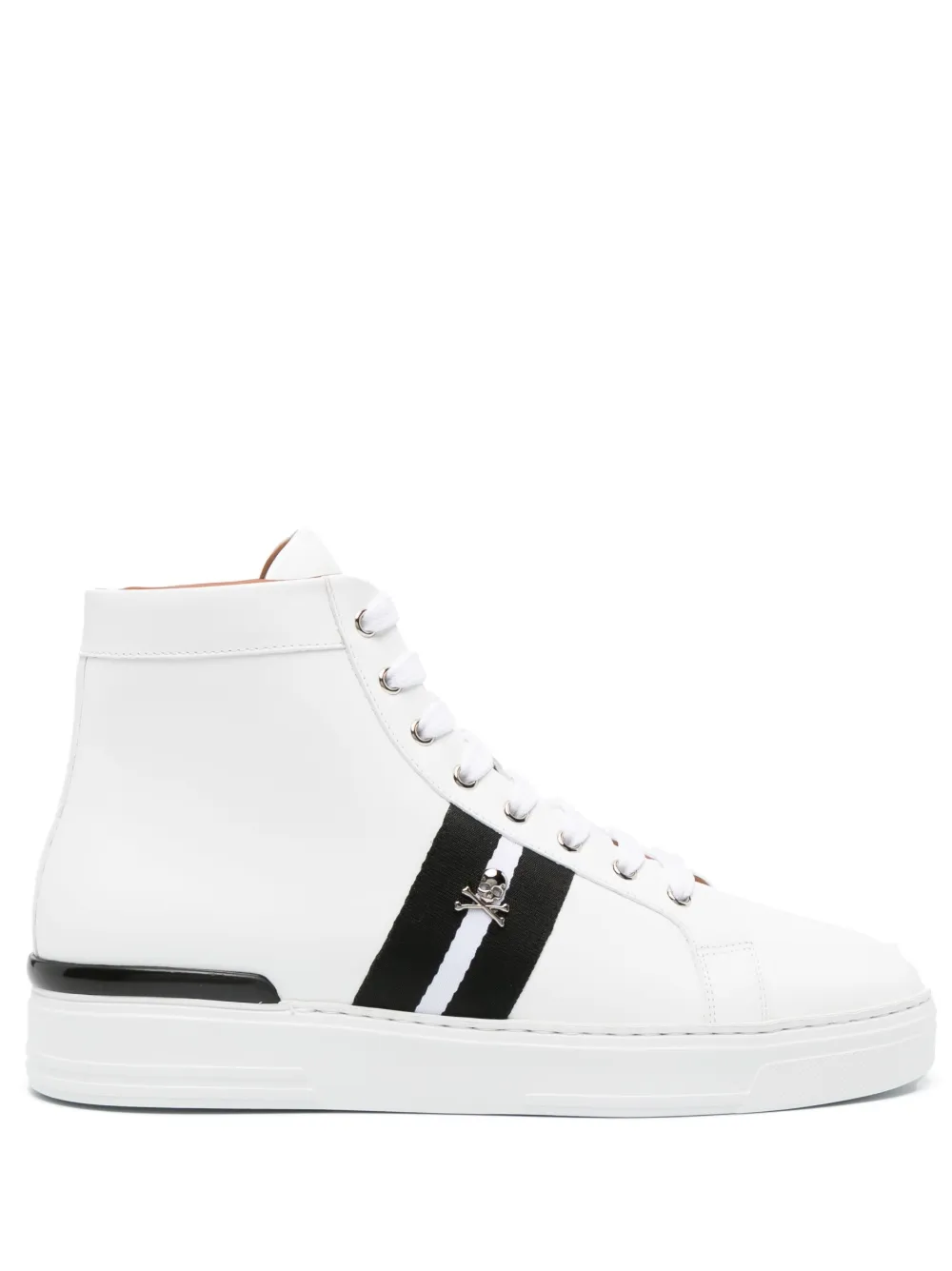 Philipp Plein Sneakers mit Totenkopf-Applikation – Weiß (UACSUSC0508PLE010N)