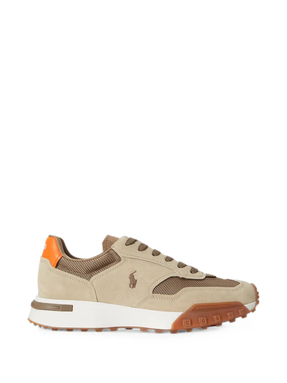 Polo Ralph Lauren Eldridge sneakers met suède vlakken – Beige (809P15702001)