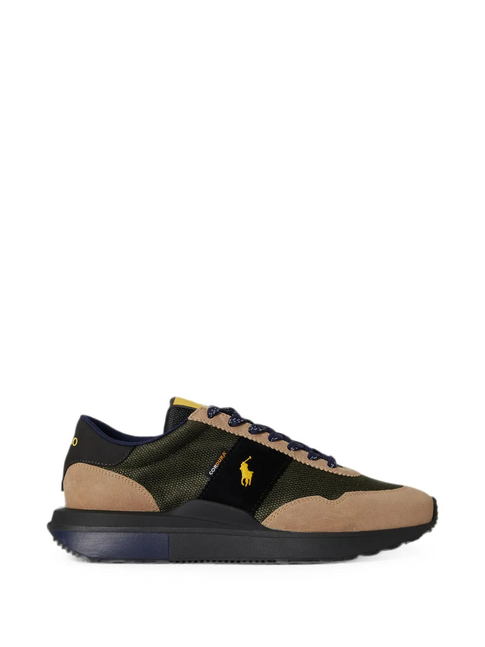 Polo Ralph Lauren Train 89 sneakers met leren vlakken – Groen (809P15710003)