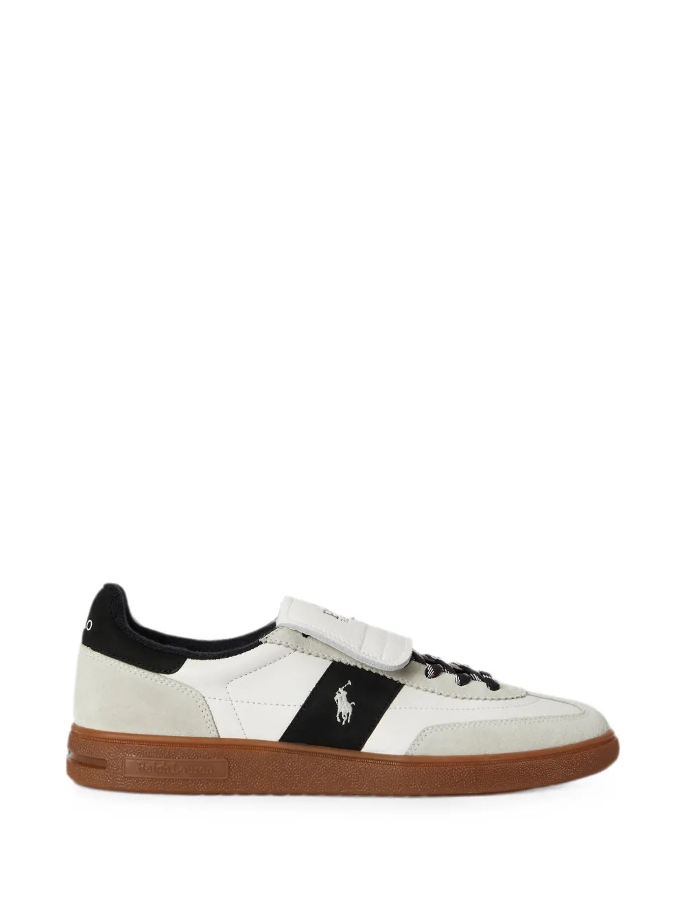 Polo Ralph Lauren logo-embroidered leather sneakers – Wit (809P15675002)