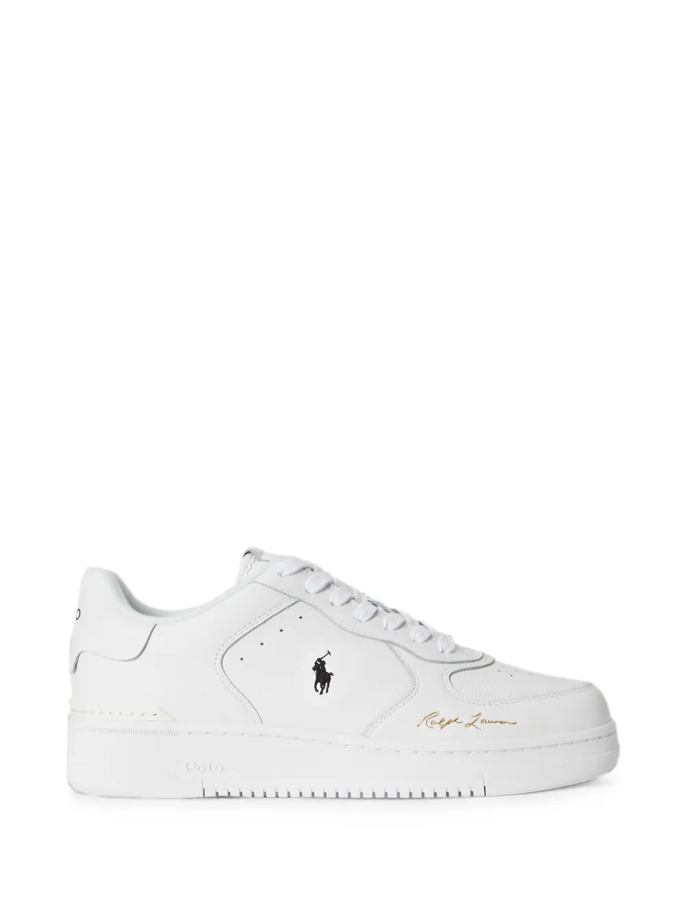 Polo Ralph Lauren logo-print leather sneakers – Wit (809P17938001)