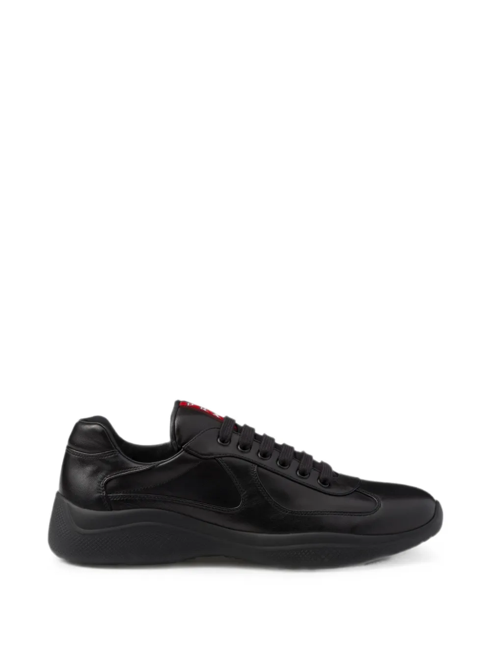 Prada Americas Cup Sneakers aus Nappaleder – Schwarz (4E3400FG000038)