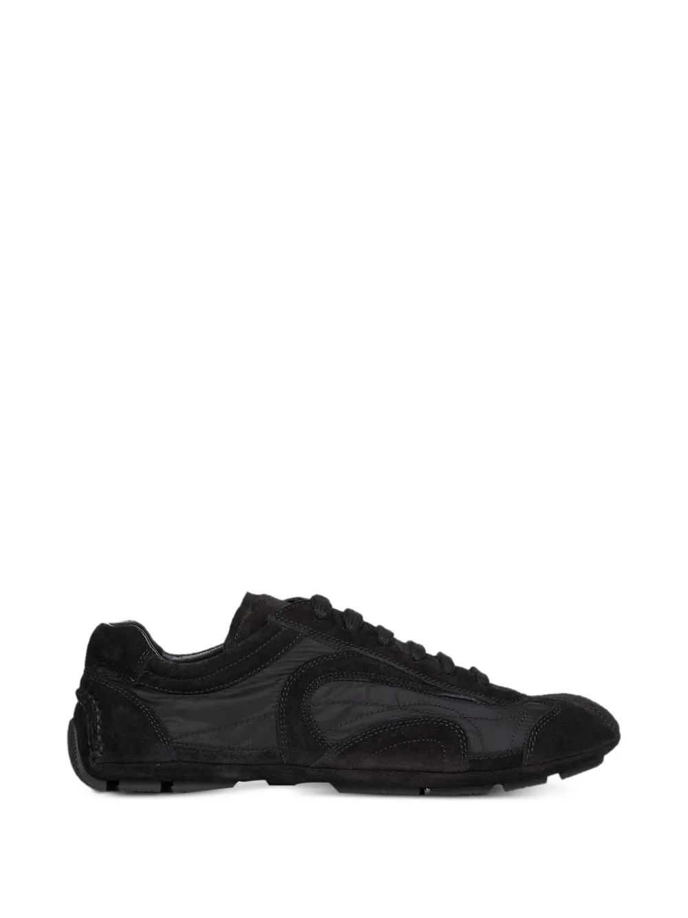 Prada Sneakers mit Wildledereinsätzen – Schwarz (4E1165G001D7R)